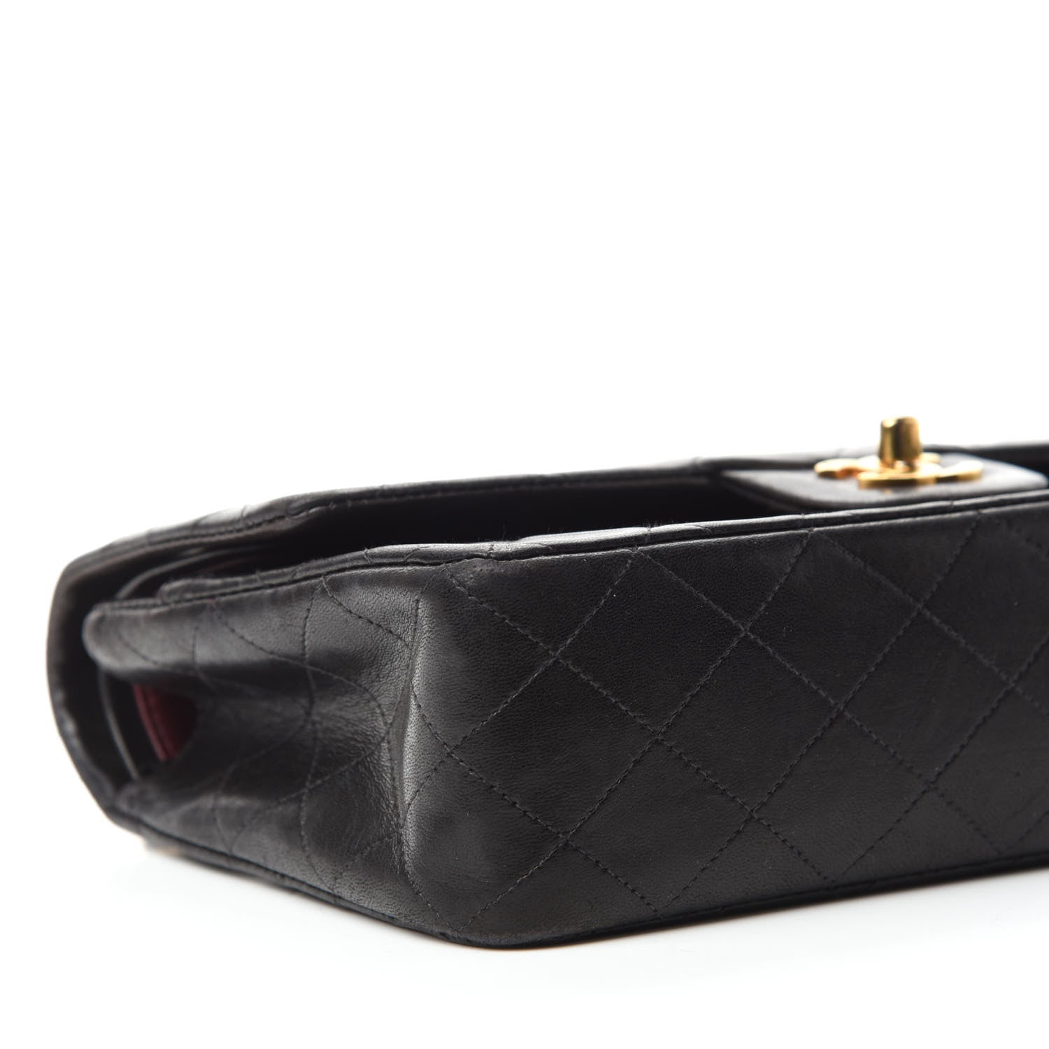 Chanel Lambskin Quilted Medium Double Flap Black 7 of 15