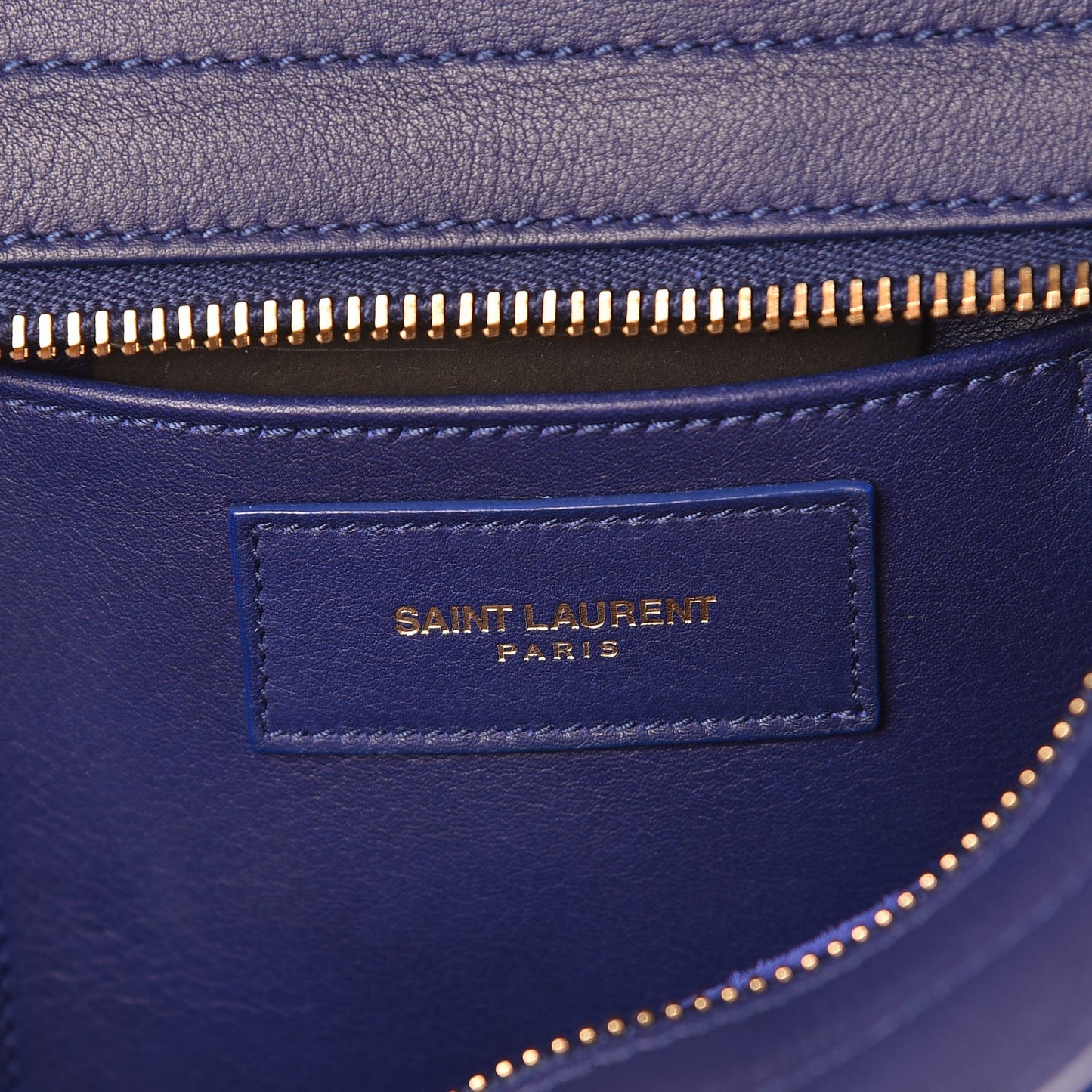 Calfskin Small Classic Y Cabas Royal Blue