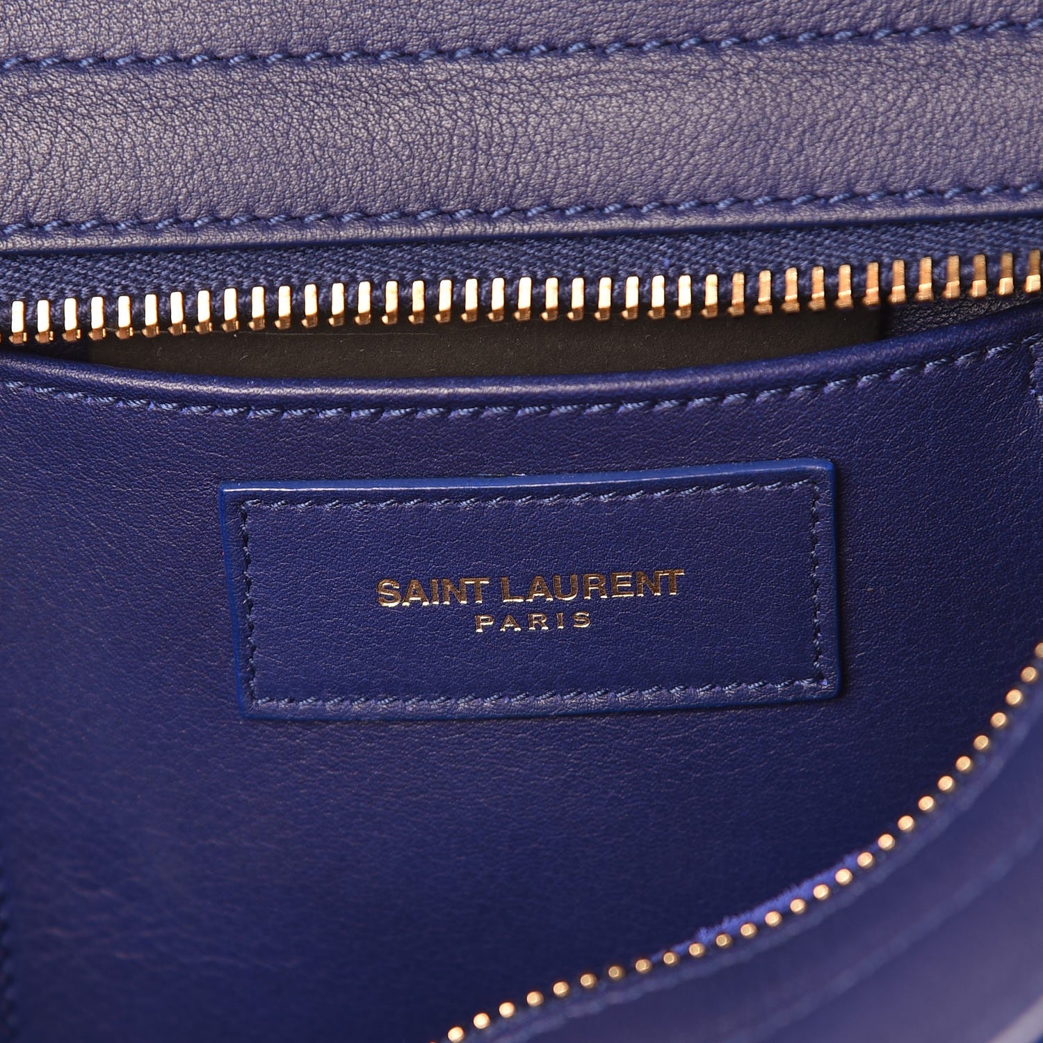 Saint Laurent Calfskin Small Classic Y Cabas Royal Blue 6 of 12