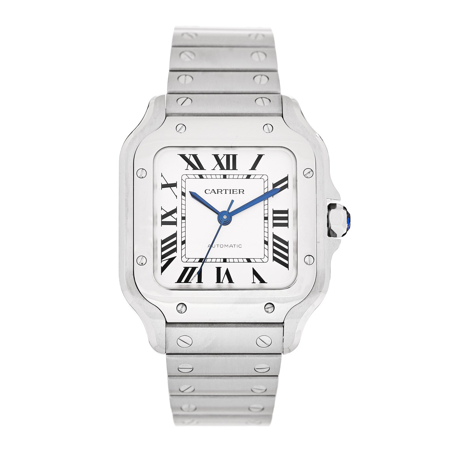 Cartier Stainless Steel 35mm Santos de Cartier Automatic Watch 1 of 5