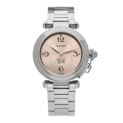 Cartier Stainless Steel 35mm Pasha C Big Date Automatic Watch Pink 1 of 5