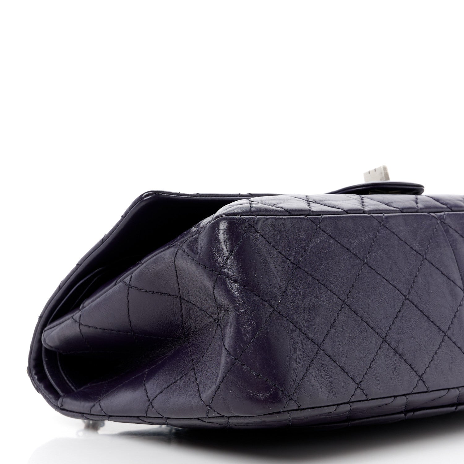 Chanel Aged Calfskin Quilted 2.55 Reissue 226 Flap Dark Purple 9 of 11