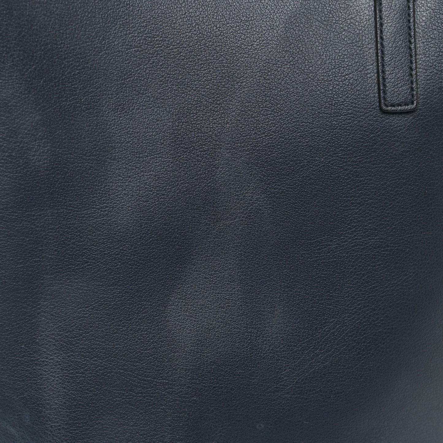 Calfskin Large Shopping Tote Navy Blue