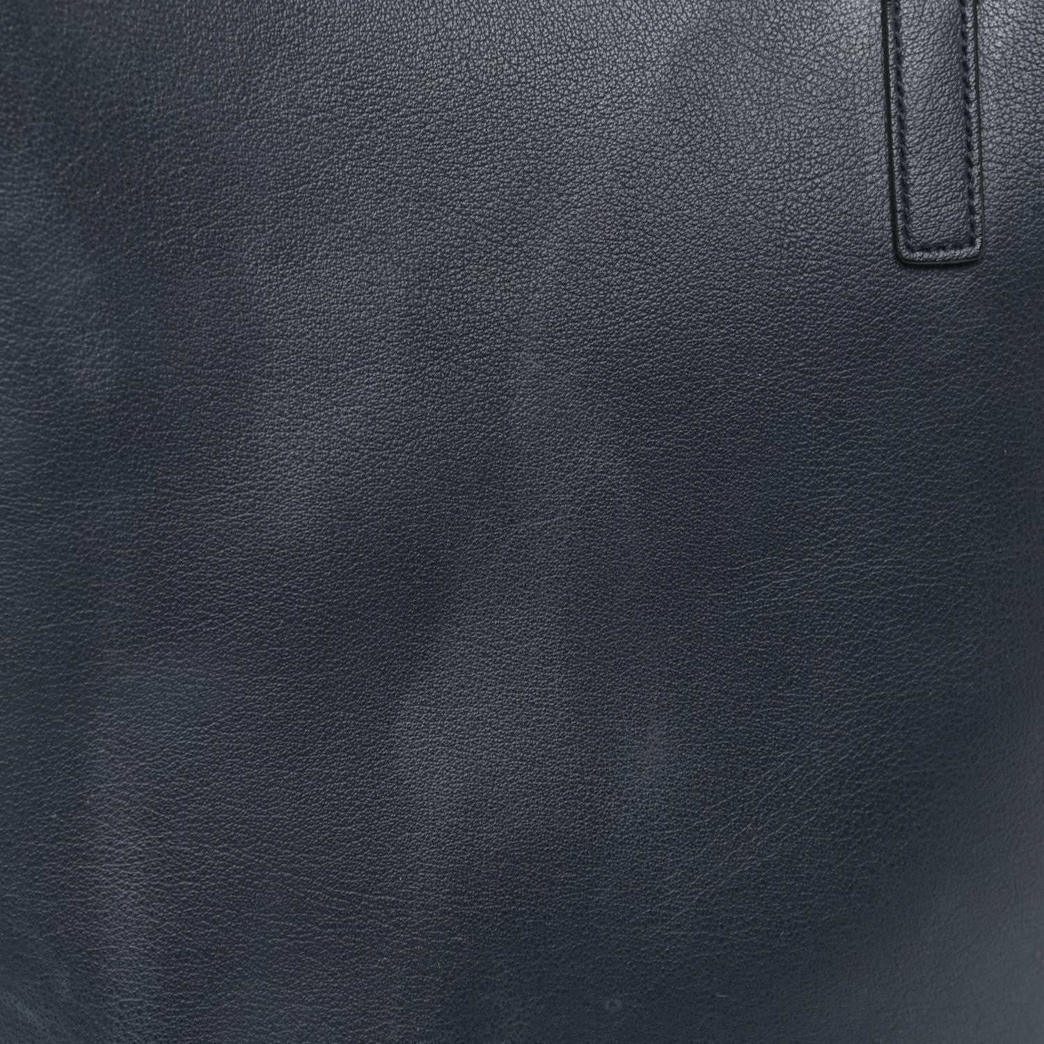 Saint Laurent Calfskin Large Shopping Tote Navy Blue 21 of 27