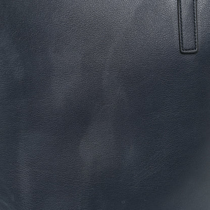 Saint Laurent Calfskin Large Shopping Tote Navy Blue 21 of 27