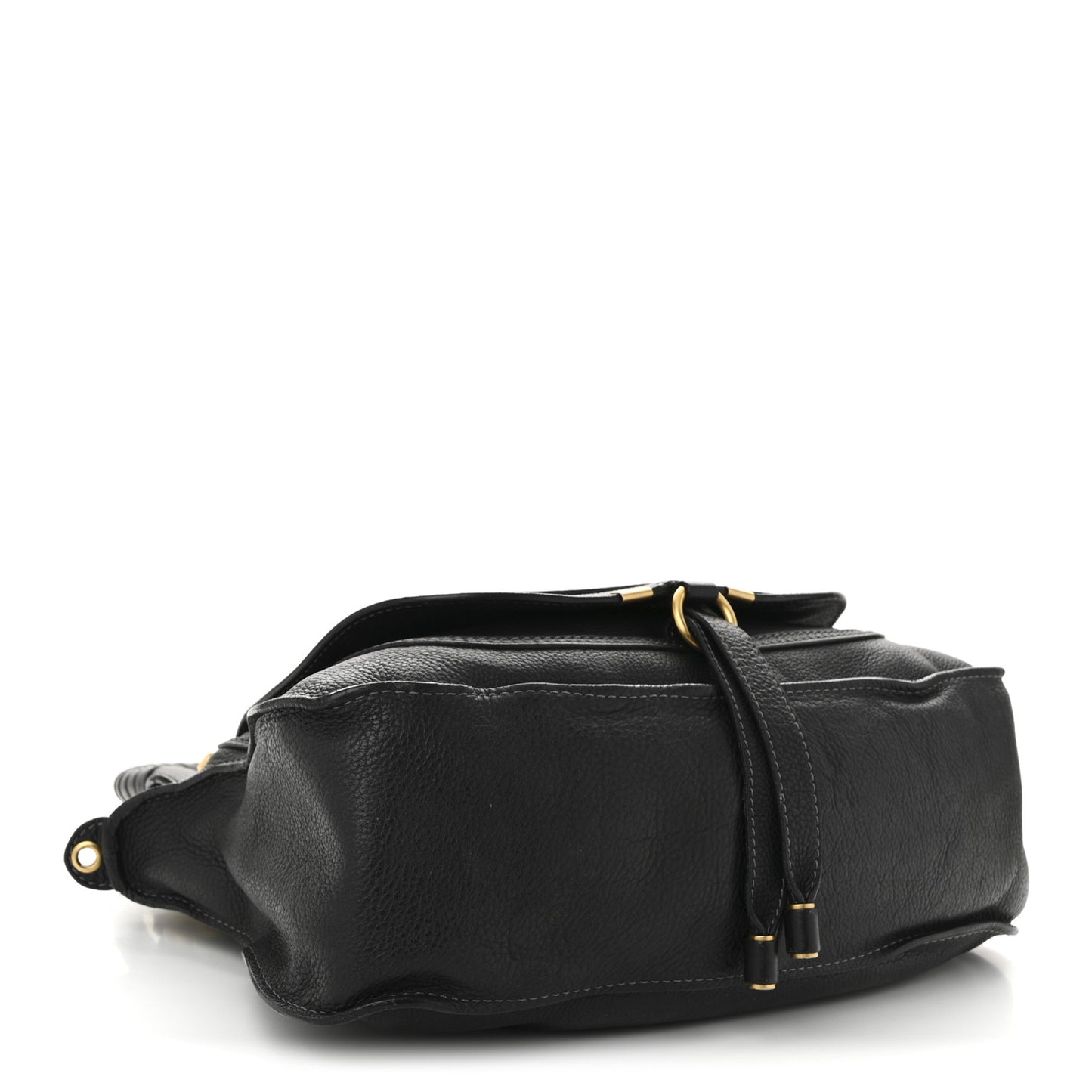 Calfskin Medium Marcie Satchel Black
