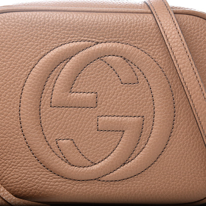 Gucci Pebbled Calfskin Small Soho Disco Bag Rose Beige 9 of 9