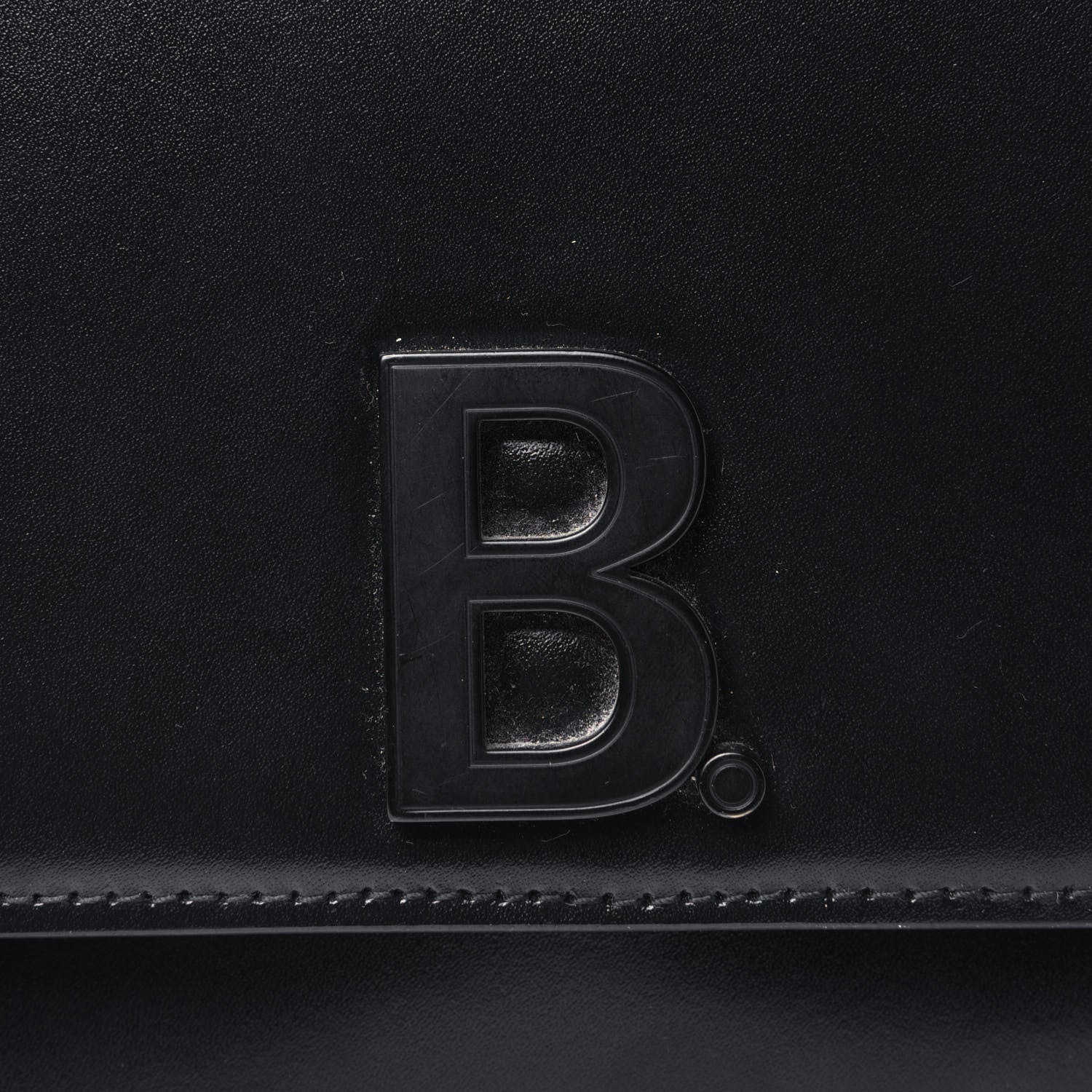 Balenciaga Shiny Box Calfskin Medium B Bag Black 4 of 4