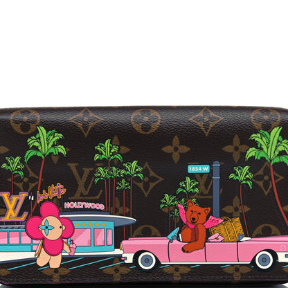 Louis Vuitton Monogram 2021 Christmas Animation Hollywood Pochette Felicie Chain Wallet Fuchsia 10 of 11