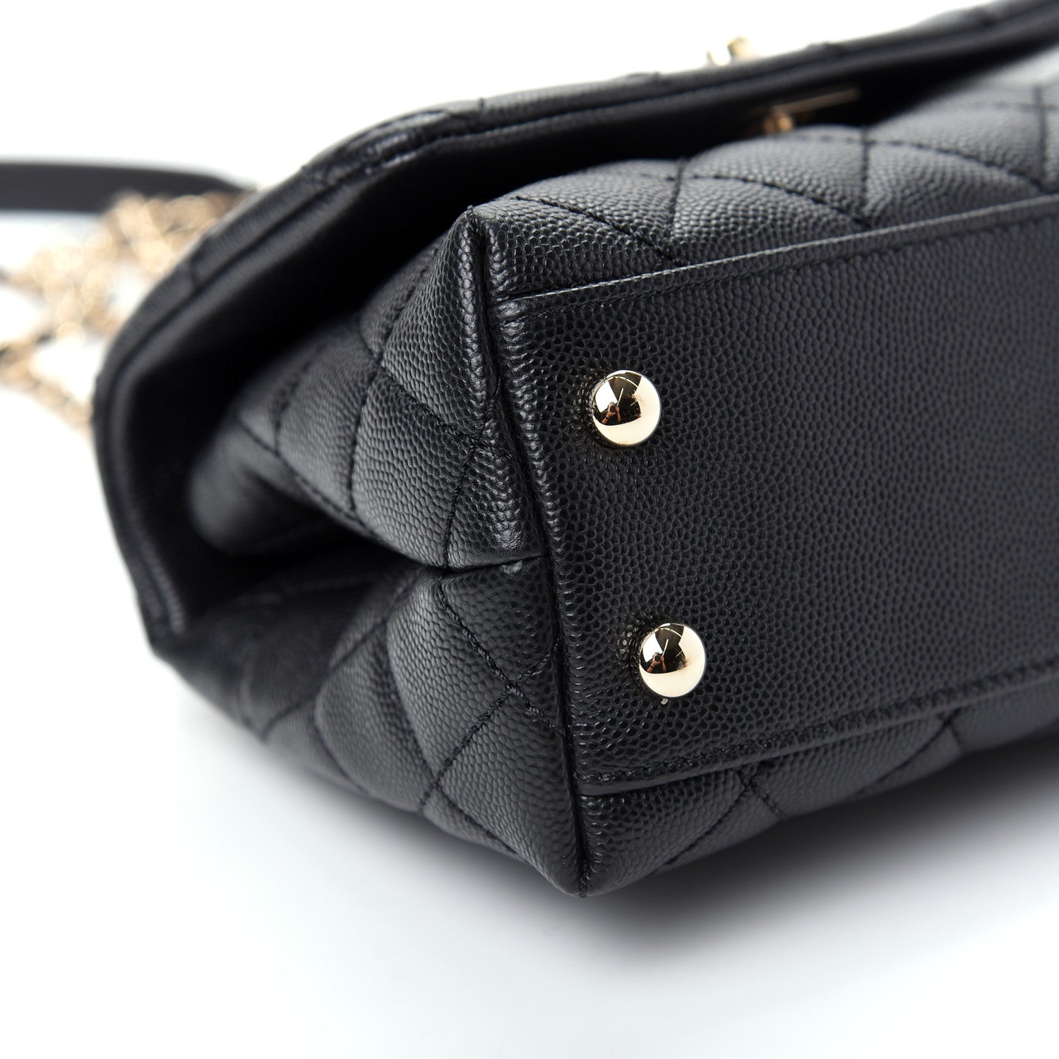 Chanel Caviar Quilted Extra Mini Coco Handle Flap Black 6 of 9