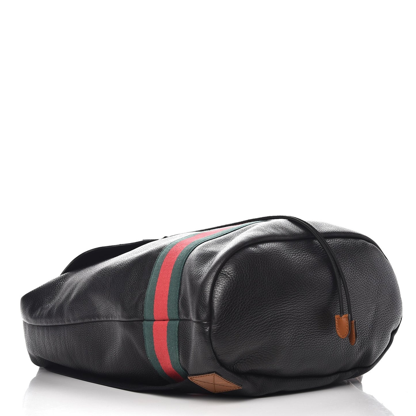Calfskin Signature Web Backpack Black