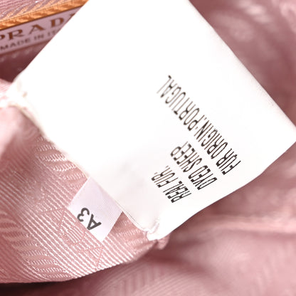 Prada Montone Shearling Mini Triangle Bag Orchidea 7 of 10