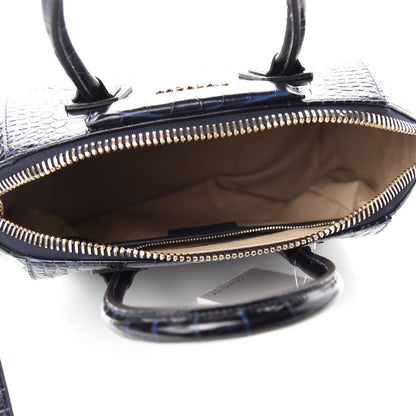 Givenchy Calfskin Crocodile Embossed Small Antigona Navy 5 of 11