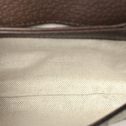 Gucci GG Supreme Monogram Textured Dollar Calfskin Mini Blondie Chain Shoulder Flap Bag Beige Ebony New Acero 5 of 10