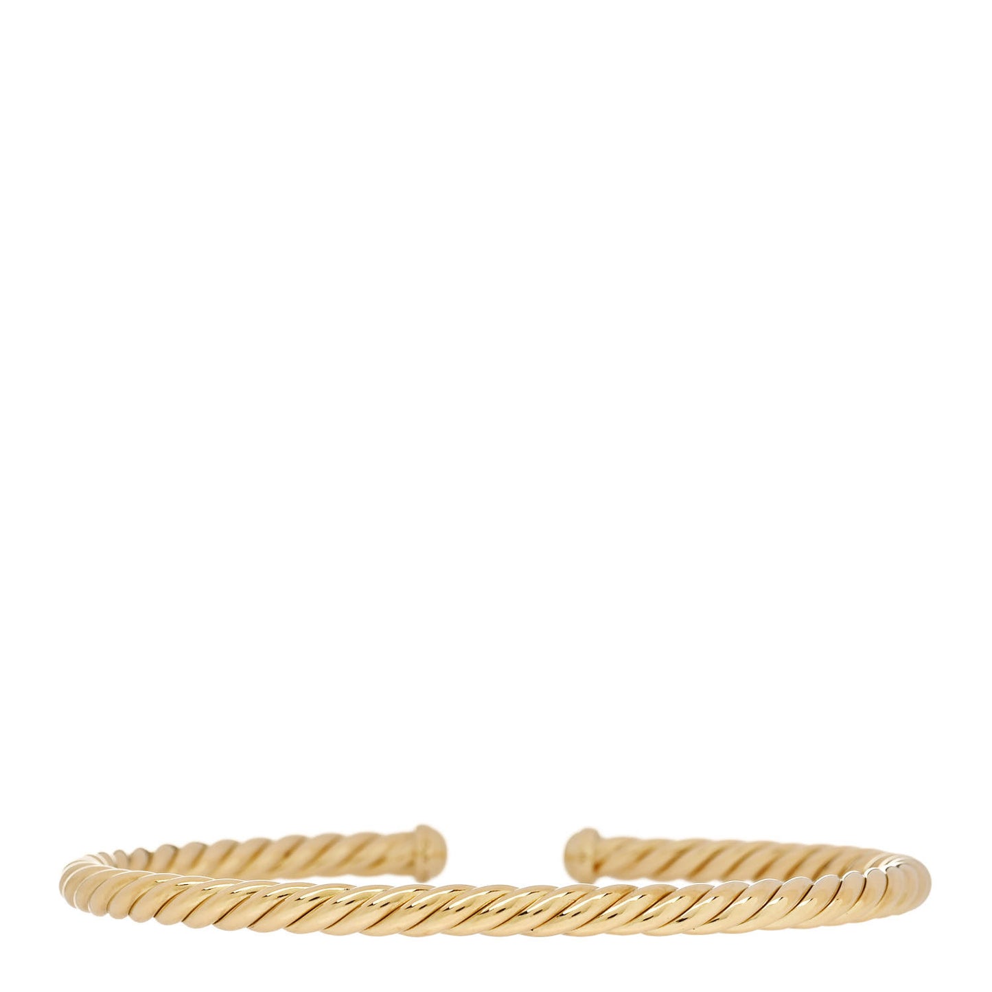 18K Yellow Gold 4mm Cablespira Bracelet