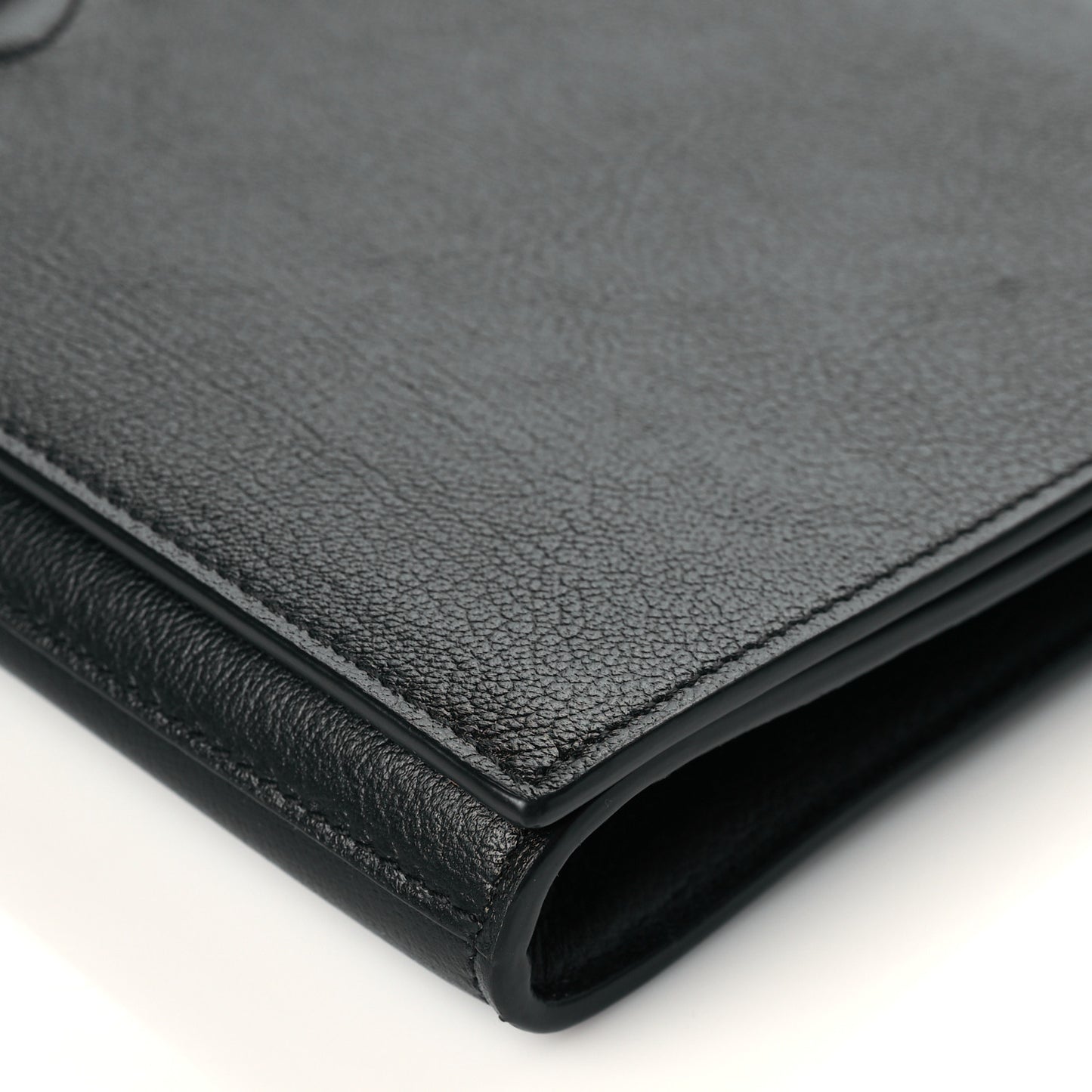 Calfskin Monogram Large Belle De Jour Clutch Black
