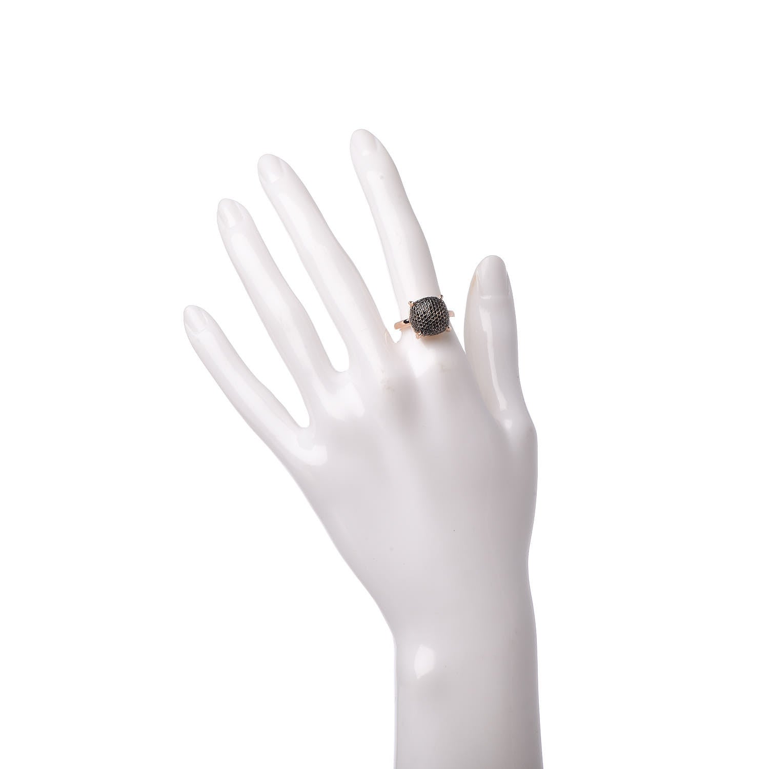 Tiffany 18K Rose Gold Black Spinel 12mm Paloma Picasso Sugar Stacks Ring 52 6 2 of 6
