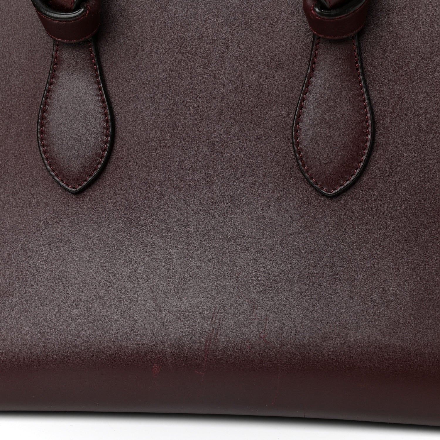 Celine Smooth Calfskin Small Tie Knot Tote Burgundy 13 of 18