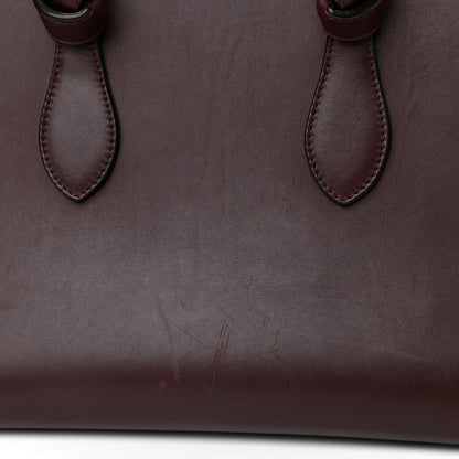 Celine Smooth Calfskin Small Tie Knot Tote Burgundy 13 of 18