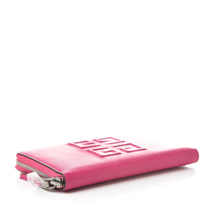 Givenchy Lambskin Logo Zip Around Wallet Cyclamen 4 of 7