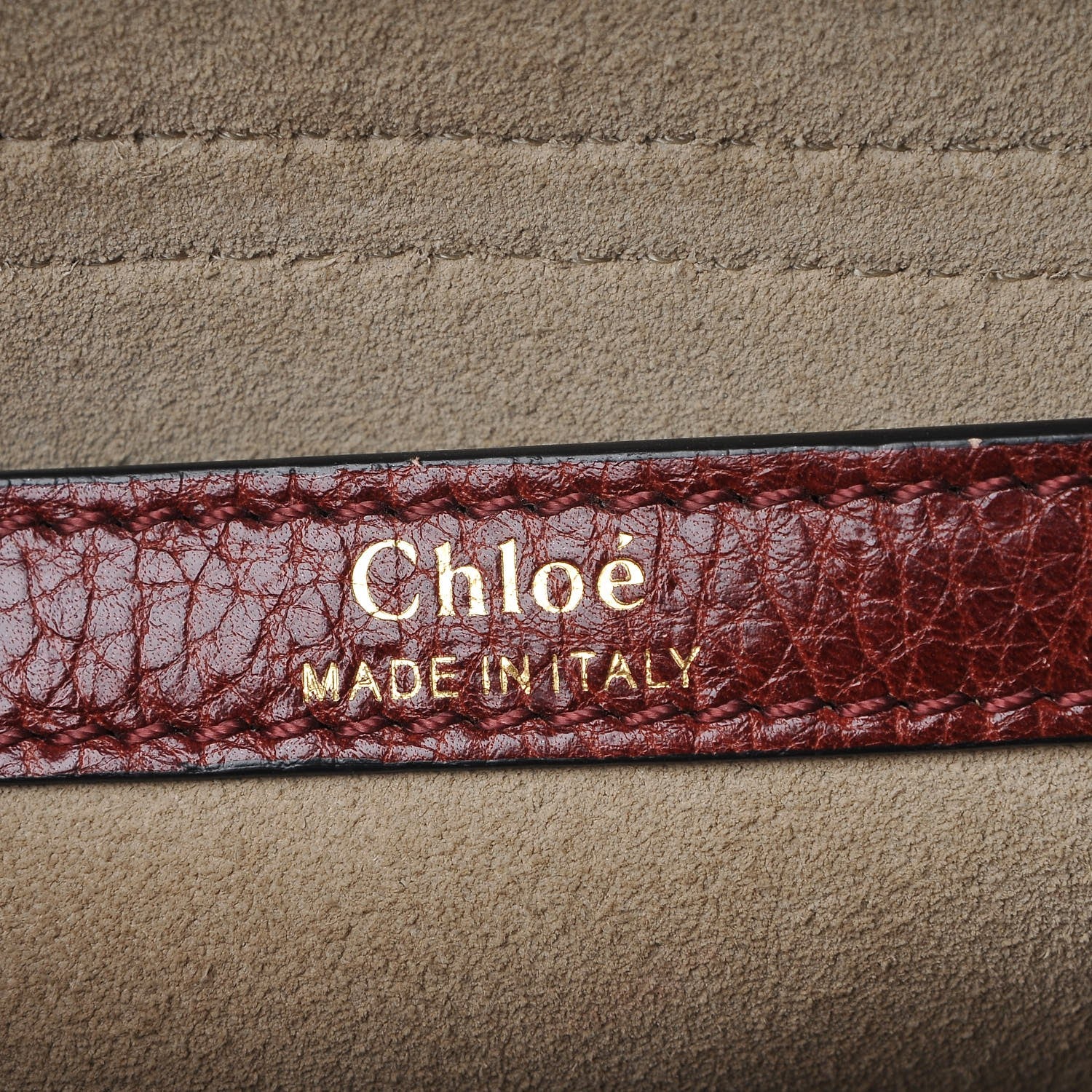 Chloe Grained Calfskin Small Hudson Tassel Shoulder Bag Sienna Red 6 of 16