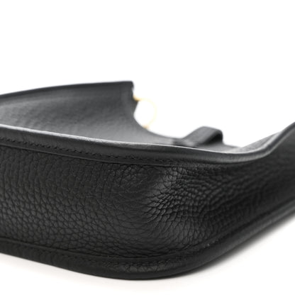Hermes Taurillon Clemence Evelyne TPM Black 10 of 11