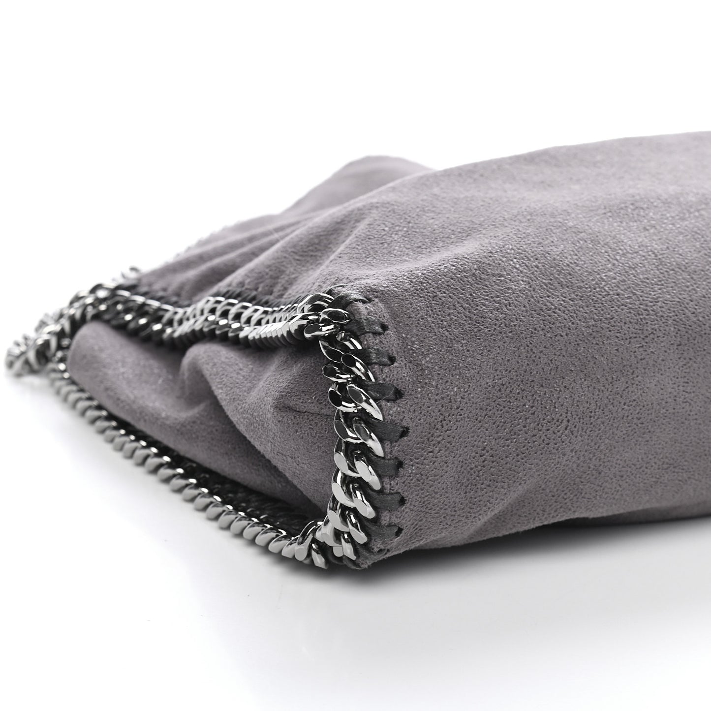 Shaggy Deer Falabella Fold Over Tote Grey
