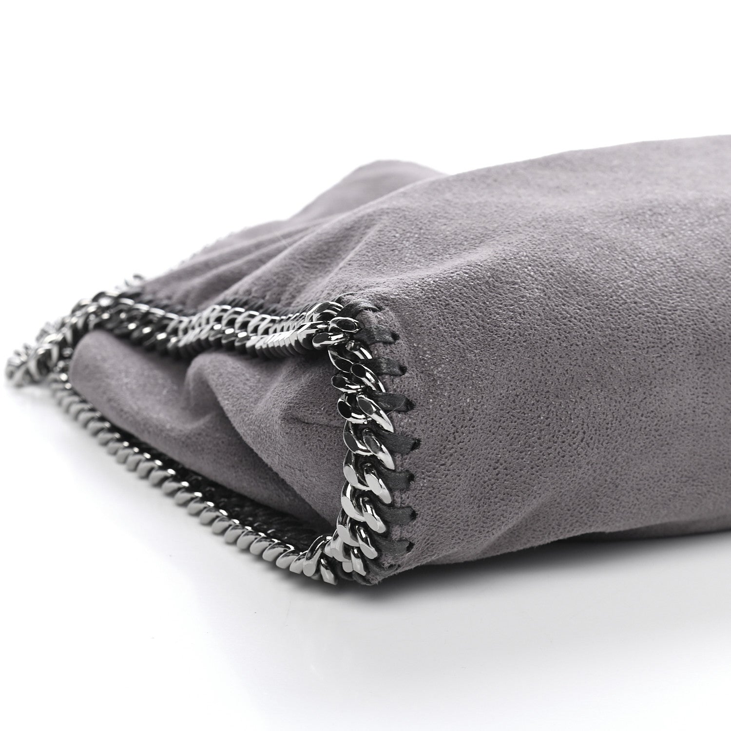 Stella McCartney Shaggy Deer Falabella Fold Over Tote Grey 7 of 8