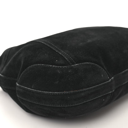 Prada Scamosciato Suede Hobo Black 7 of 9
