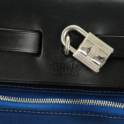 Hermes Toile Barenia Herbag Zip 31 PM Bleu de Prusse 7 of 10