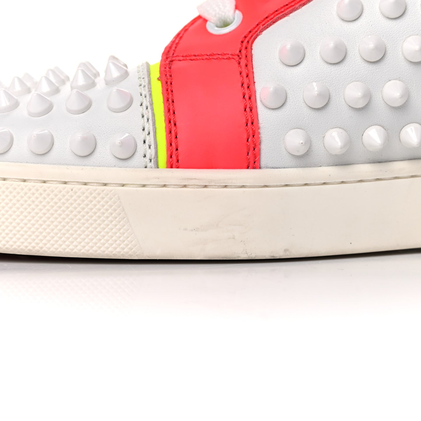Calfskin Patent Louis Spikes Flat Sneakers 38.5 Multicolor