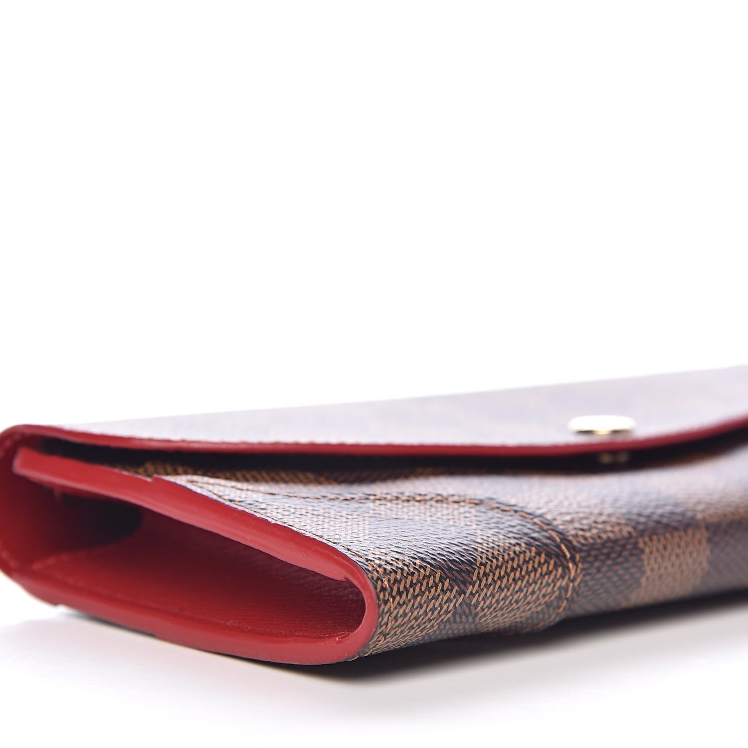 Louis Vuitton Damier Ebene Caissa Wallet Cherry 8 of 9