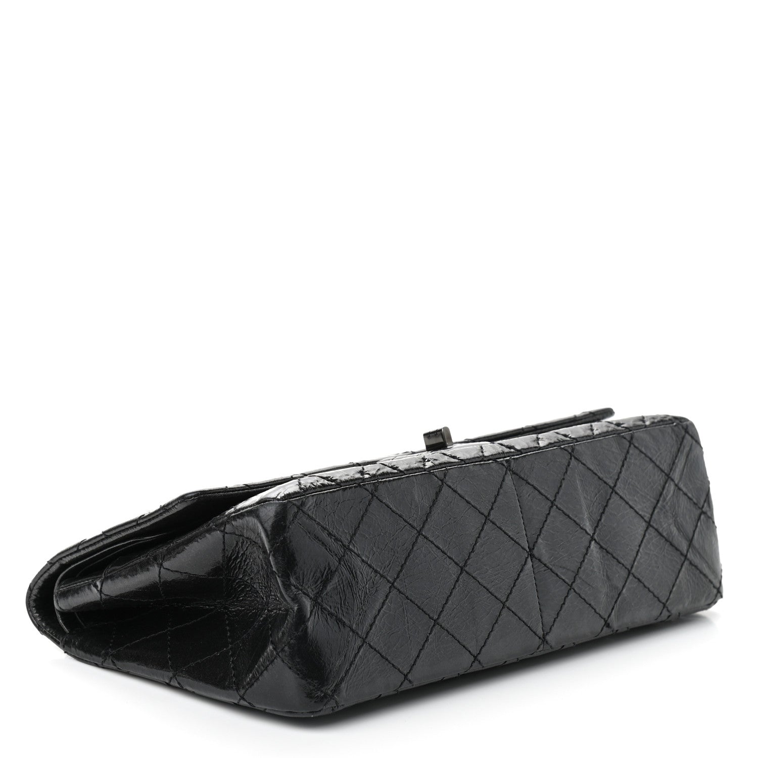 Chanel Glazed Calfskin Quilted 2.55 Reissue 226 Flap So Black 4 of 9