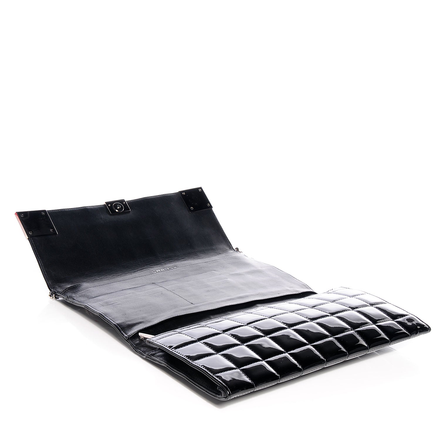 Chanel Patent Chocolate Bar Flap Black 5 of 11