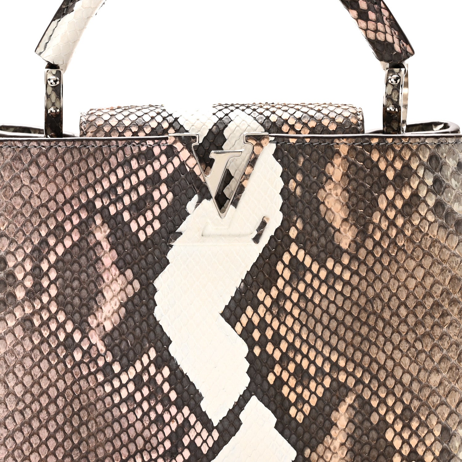Louis Vuitton Snakeskin Capucines BB Naturel Multicolor 7 of 9