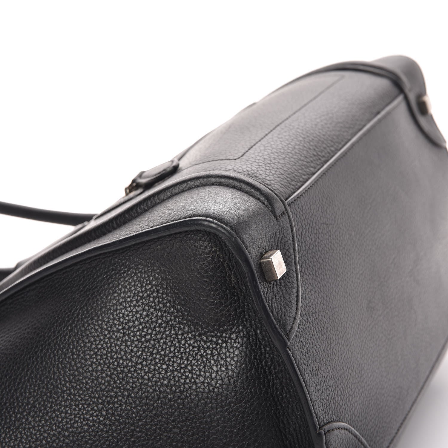 Celine Drummed Calfskin Mini Luggage Black 15 of 20