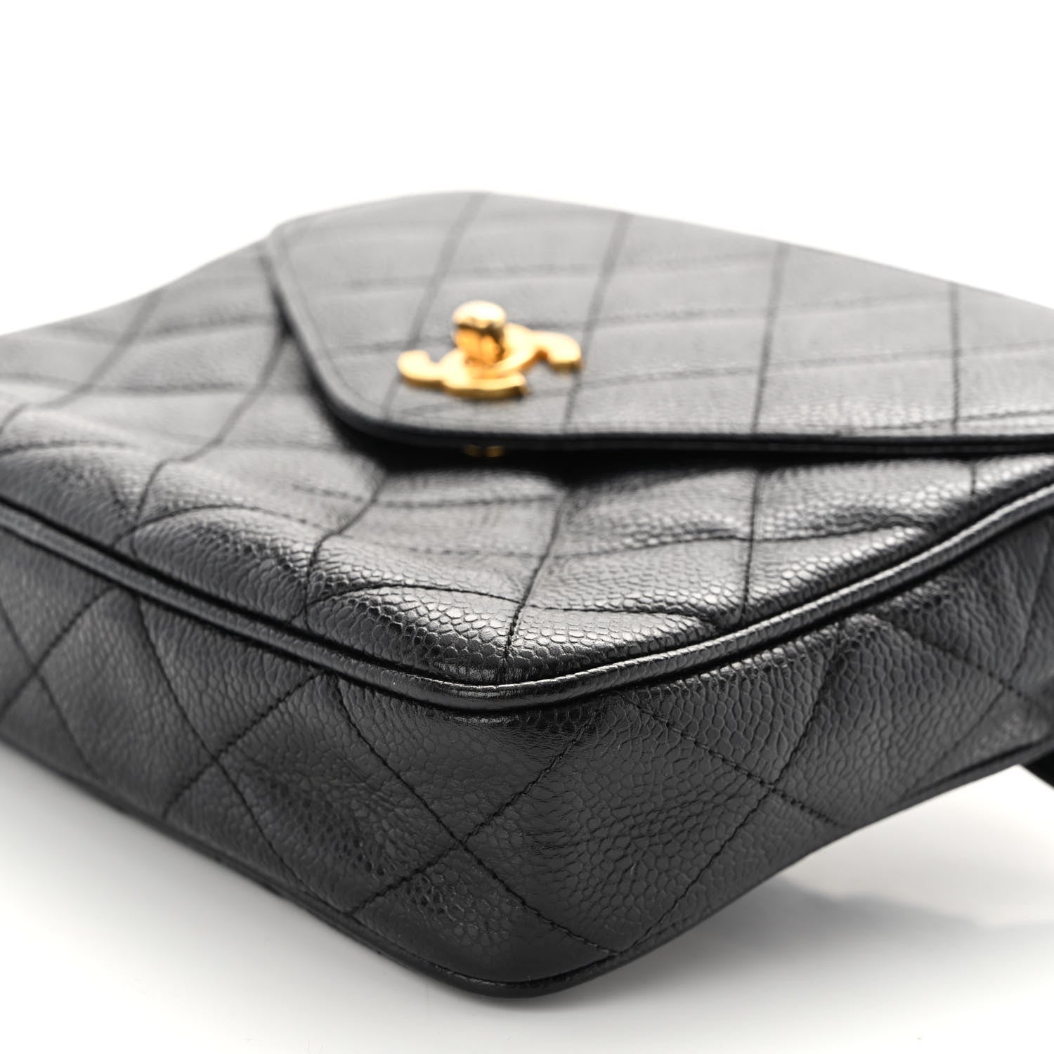 Chanel Caviar Quilted Flap Belt Bag Black 10 of 10