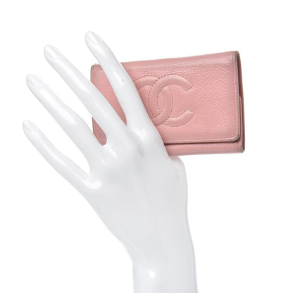 Chanel Caviar Timeless CC 6 Key Holder Case Pink 2 of 12