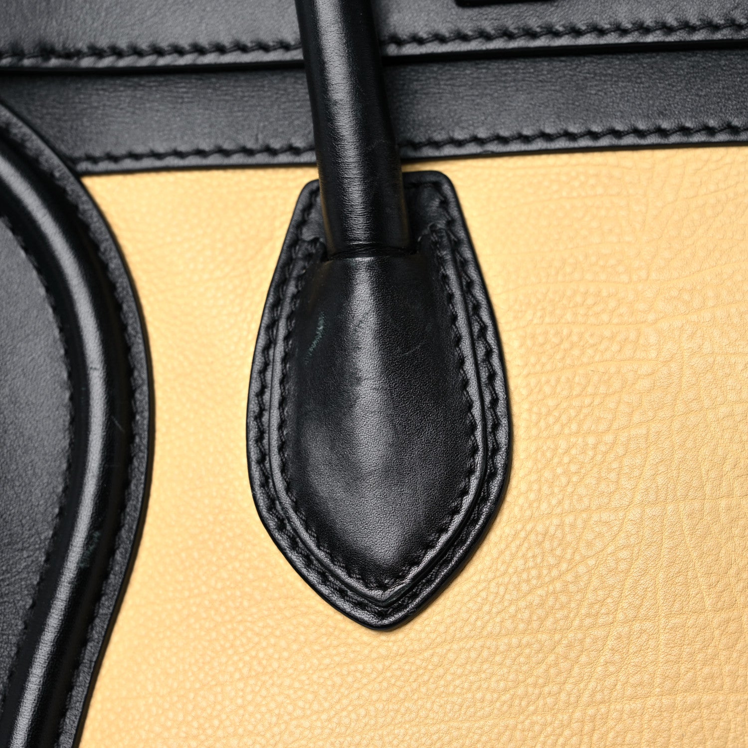 Celine Velluto Calfskin Tri-Color Mini Luggage Vanilla 22 of 37