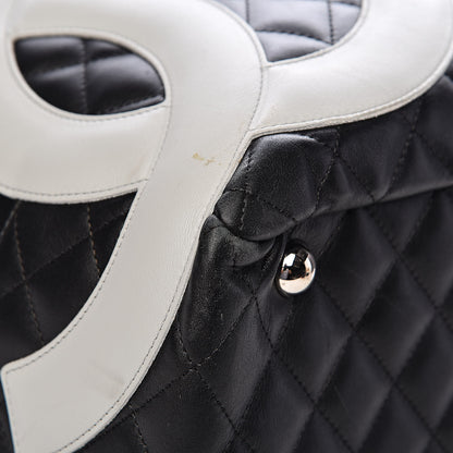 Chanel Calfskin Quilted Large Cambon Bag Black 13 of 18