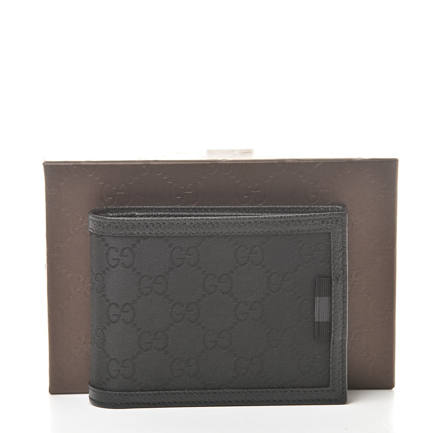 Nylon Monogram Bi-Fold Wallet Black