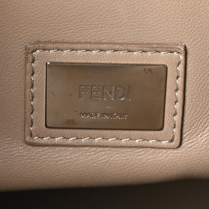 Fendi Vitello Morgan Shiny Nappa Medium Peekaboo Iconic Satchel Tortora 6 of 10