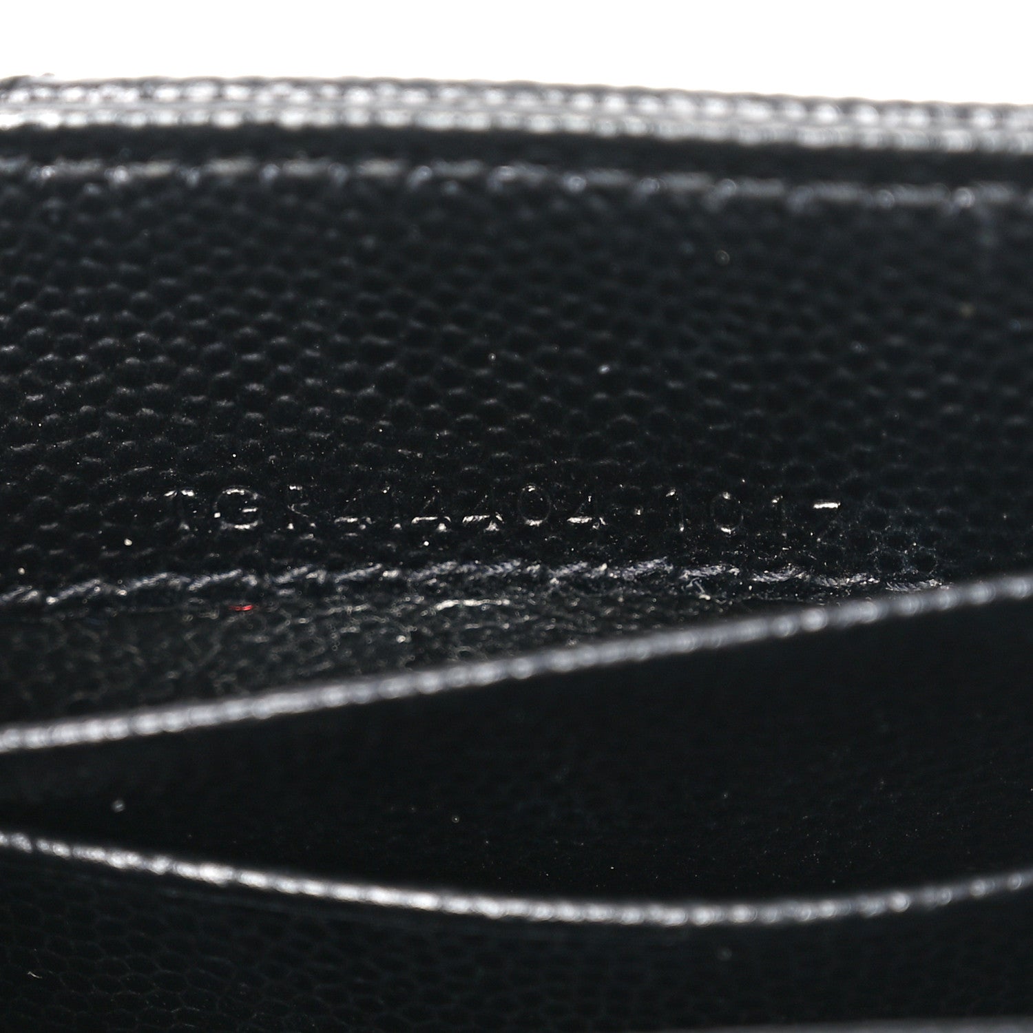 Saint Laurent Grain De Poudre Matelasse Chevron Small Monogram Envelope Wallet Black 7 of 9