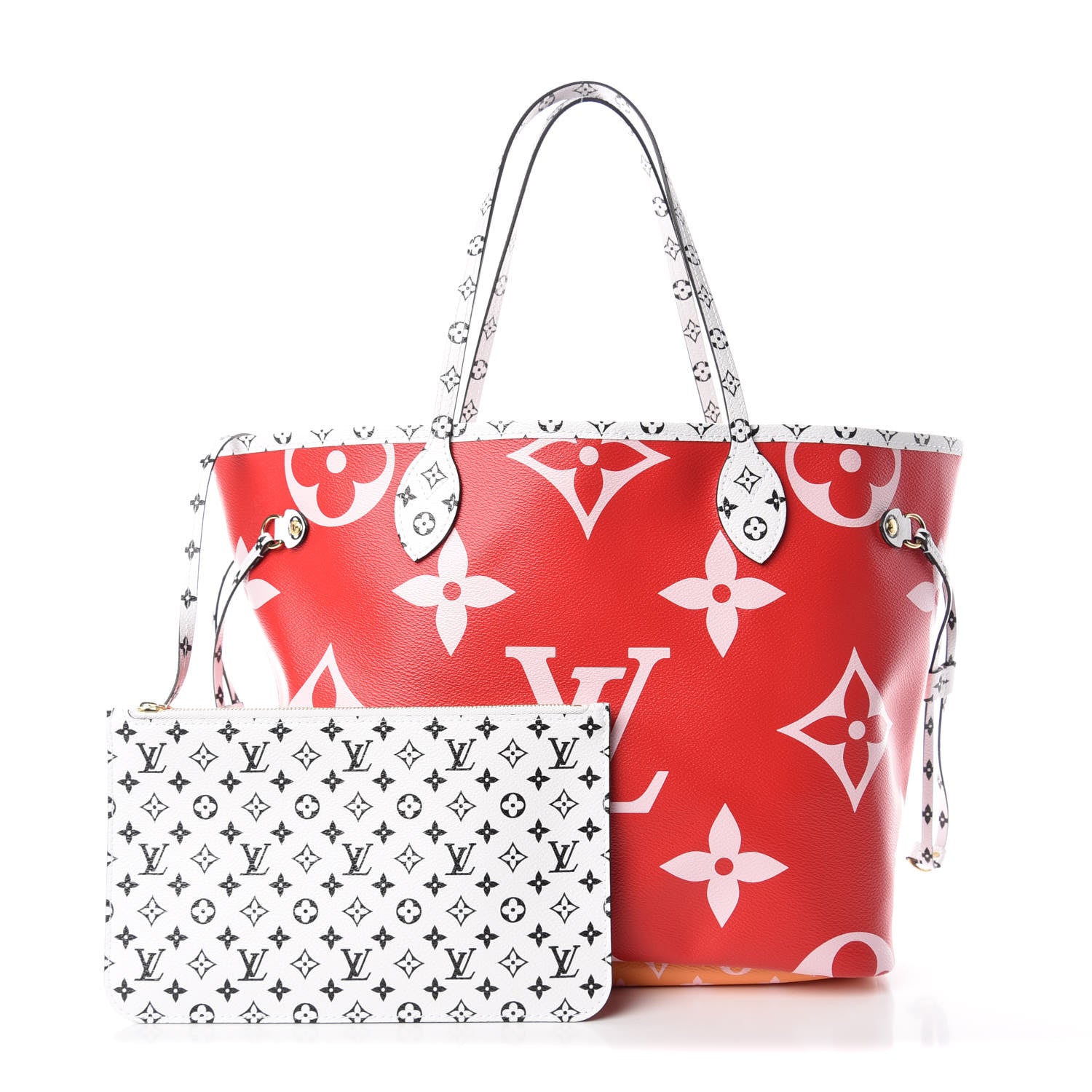 Louis Vuitton Monogram Giant Neverfull MM Rouge 1 of 11