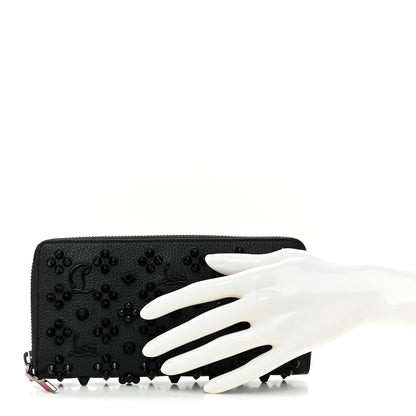 Christian Louboutin Calfskin Loubinthesky Panettone Wallet Black 2 of 7
