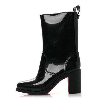 Christian Louboutin Recycled PVC Calfskin Loubirain 70 Boots 37 Black 1 of 11