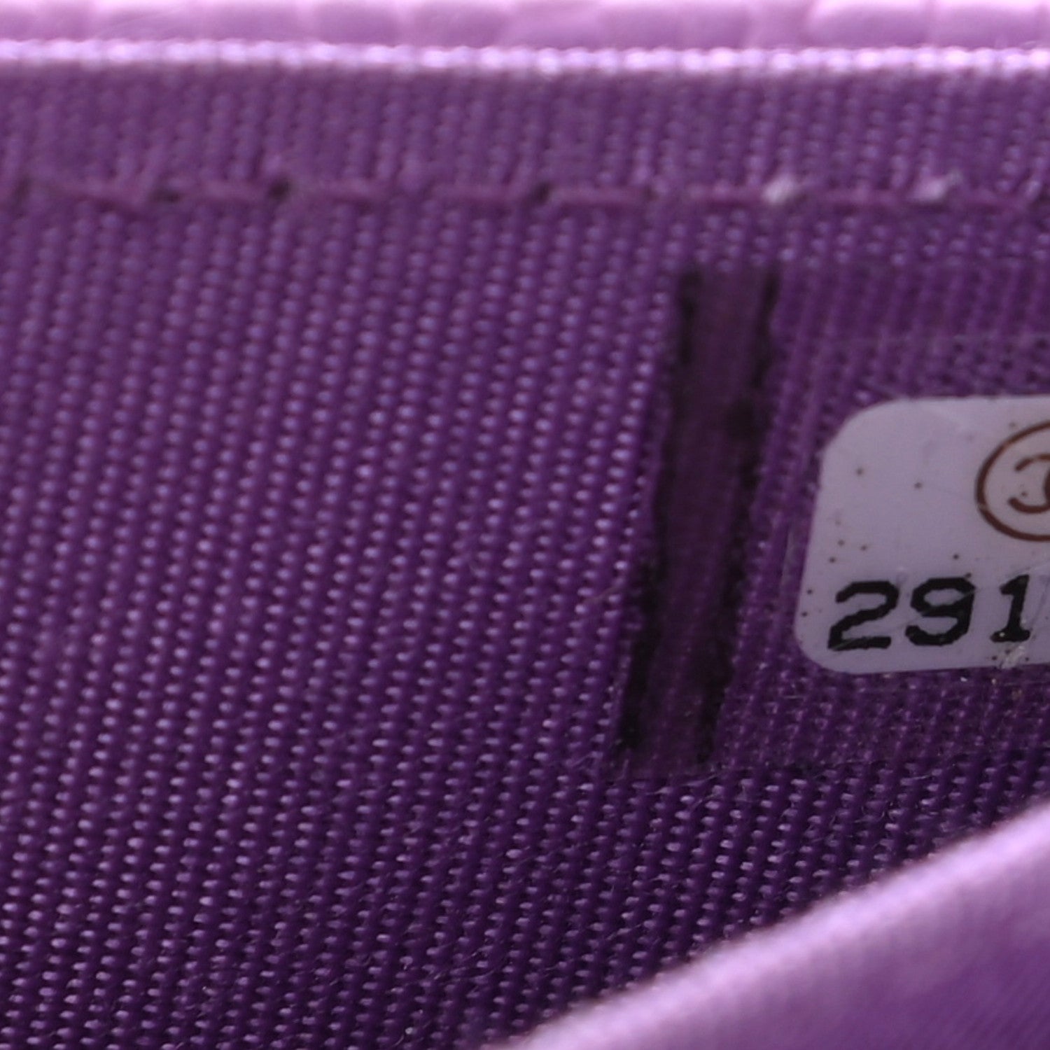 Chanel Caviar Quilted Boy Flap Card Holder Purple 7 of 10