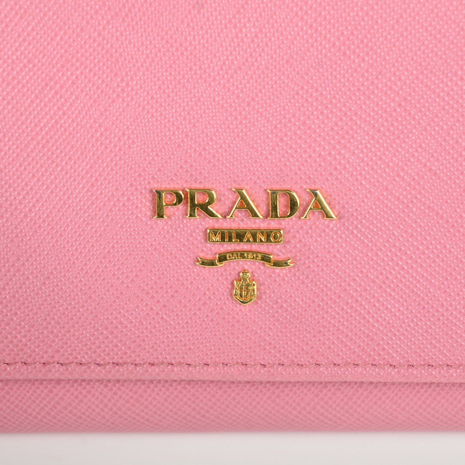 Prada Saffiano Metal Continental Flap Wallet Geranio 6 of 9