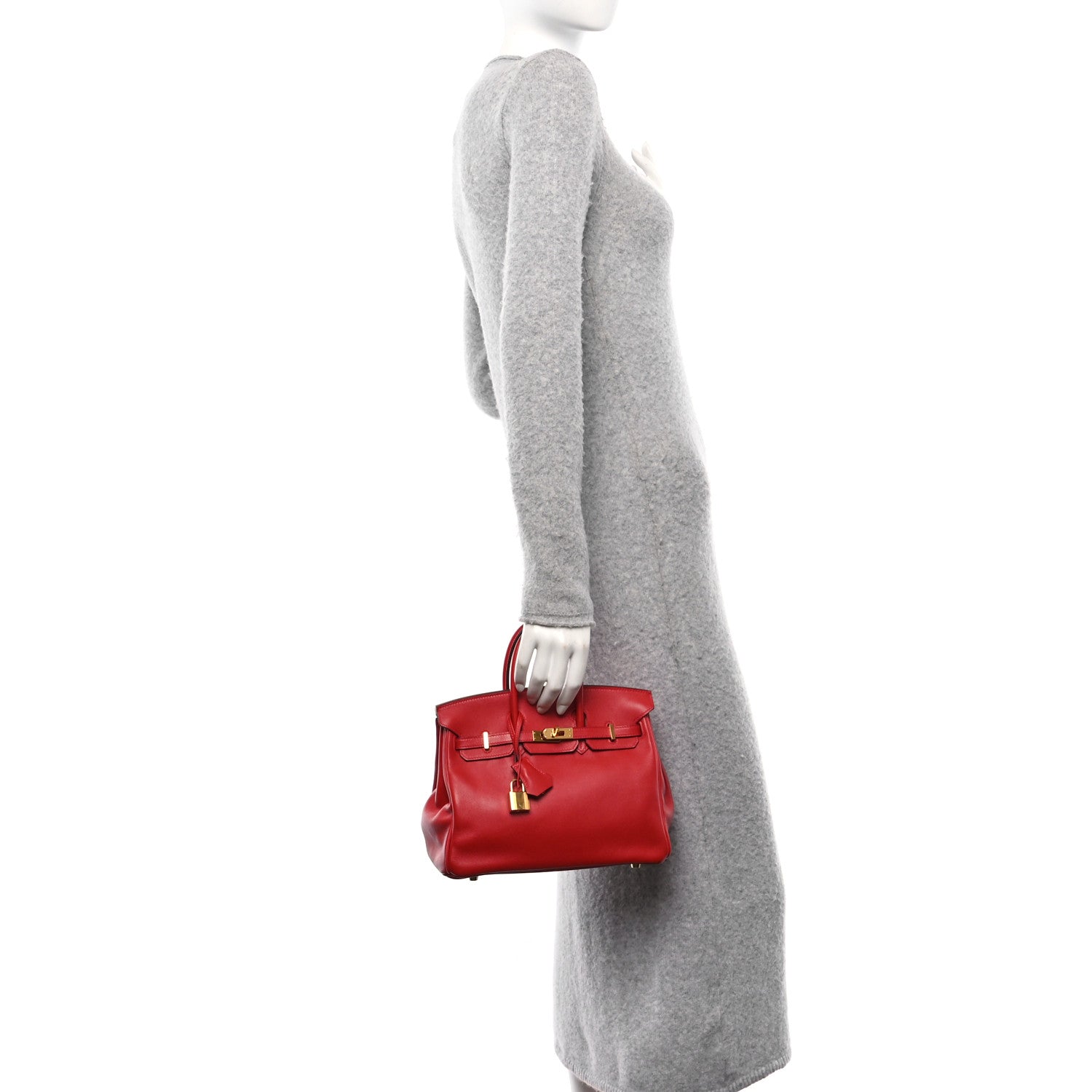 Hermes Swift Birkin 25 Rouge Casaque 2 of 10