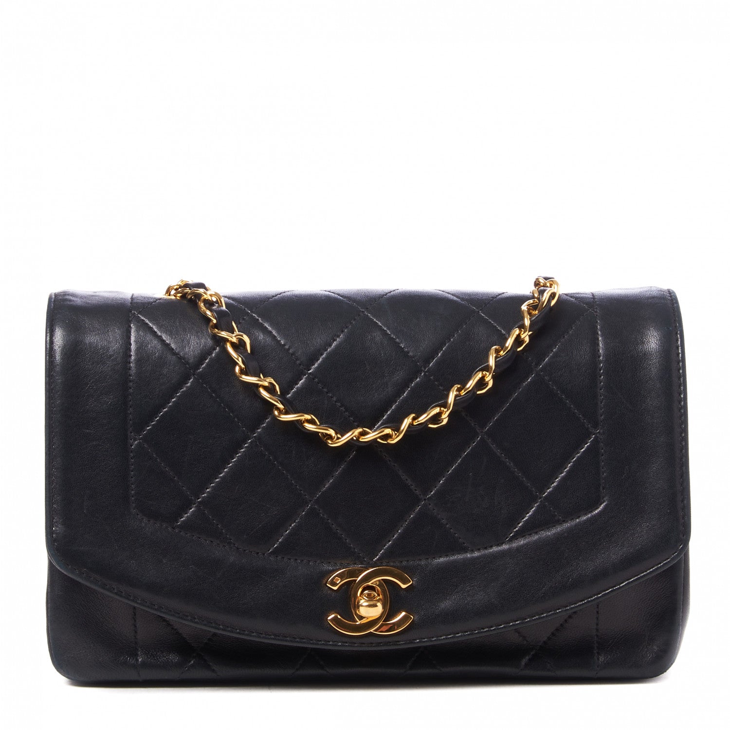Chanel Lambskin Quilted Small Single Flap Black 1 of 9